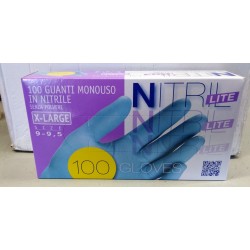 GUANTI MONOUSO NITRILE BLU ICO GUANTI