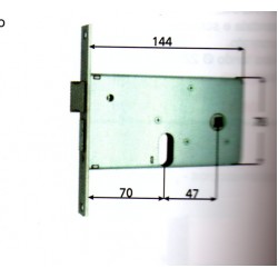 SERRATURE PER FASCE MG 809 70 1  frontale mm 16