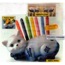 VASCHETTA CERAMICA FORMA CANE/GATTO